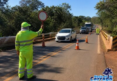 Operação Pare e Siga altera trânsito em dois trechos da MS-040 para inspeção de pontes