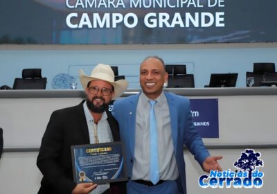 Vice-prefeito de Ribas  é homenageado na Câmara de Campo Grande por trajetória de trabalho e dedicação pública