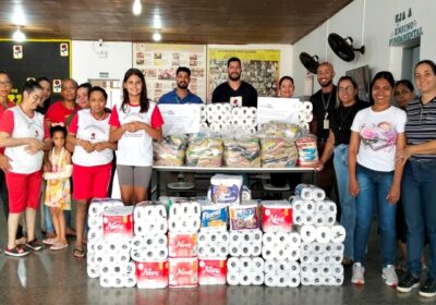 Lar dos Idosos e Pestalozzi recebem doações arrecadadas em corrida interna da Suzano